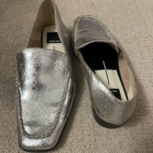 Dolce Vita Metallic Silver Loafers